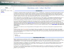 Tablet Screenshot of linux.suramya.com